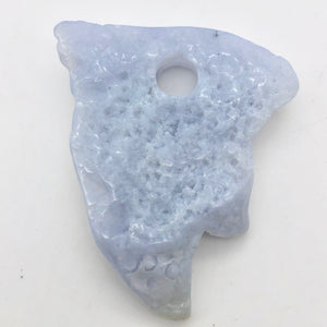 103cts Blue Chalcedony Natural & Untreated Designer Pendant Bead 10506V - PremiumBead Primary Image 1