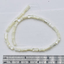 Load image into Gallery viewer, 60 Tulips Hand Carved 7x4mm Mother of Pearl Shell Strand 102113
