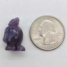 Load image into Gallery viewer, March of The Penguins 2 Carved Amethyst Beads | 21x12x11mm | Purple - PremiumBead Alternate Image 3

