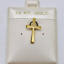 Load image into Gallery viewer, 14K Gold Cross Pendant | 3/4x1/2 inch | Gold | 1 Pendant
