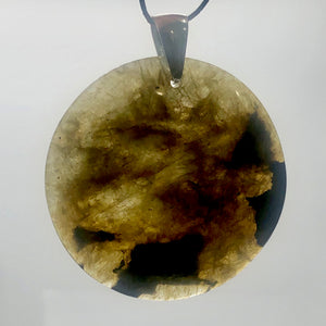 Aurora Borealis! Labradorite Sterling Silver Pendant| 2" Long | Green/Black |