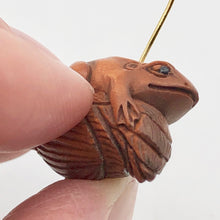 Load image into Gallery viewer, Carved Frog On Lotus Boxwood Ojime Ojime/Netsuke Bead - PremiumBead Alternate Image 3
