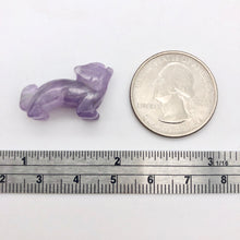 Load image into Gallery viewer, Howling 2 Carved Amethyst Standing Wolf / Coyote Beads | 22x16x8mm | Purple - PremiumBead Alternate Image 6
