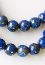 Load image into Gallery viewer, 5 Natural, Untreated Lapis 12mm Round Beads 10417 - PremiumBead Alternate Image 3
