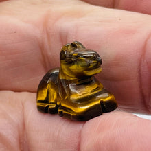 Load image into Gallery viewer, Trusty Steed Carved Tiger's Eye Horse Pony Bead Figurine
