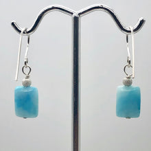 Load image into Gallery viewer, Hemimorphite, Flat Rectangle Bead Drop/Dangle Earrings | 1 1/4&quot; Long | Blue |
