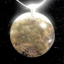 Load image into Gallery viewer, Aurora Borealis! Labradorite Sterling Silver Pendant| 2&quot; Long | Green/Black |
