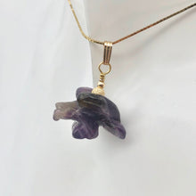 Load image into Gallery viewer, American Eagle Amethyst 14K Gold Filled 1.38&quot; Long Pendant 509263AMG - PremiumBead Alternate Image 2
