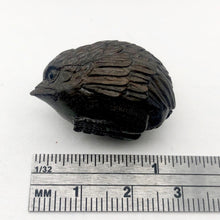 Load image into Gallery viewer, Carved &amp; Signed Teak Baby Bird Ojime Netsuke Bead | 25x20x17mm | Brown - PremiumBead Primary Image 1
