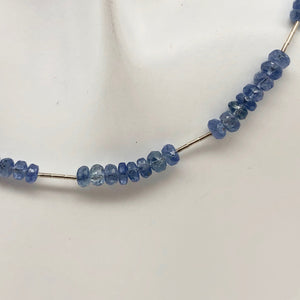 41cts Genuine Untreated Blue Sapphire & Sterling Silver Necklace 203285 - PremiumBead Alternate Image 4