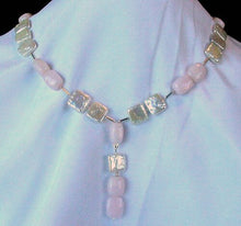 Load image into Gallery viewer, Spectacular Peruvian Pink Opal Sterling &amp; Pearl Set 200039 - PremiumBead Alternate Image 3
