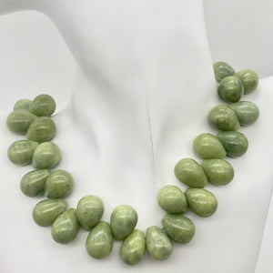 Lovely! 3 Natural Chinese Peridot Pear Smooth Briolette Beads - PremiumBead Alternate Image 7
