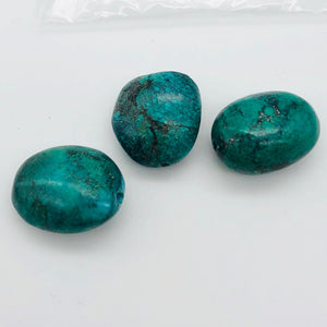Amazing! 3 Genuine Natural Turquoise Nugget Beads 85cts 010607R - PremiumBead Primary Image 1