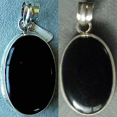 One of A Kind ~ Onyx & Sterling Silver Pendant 4195 - PremiumBead Primary Image 1