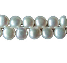 Load image into Gallery viewer, 10 top-Drilled Creamy White Fresh Water Pearls 4762
