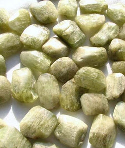 1 Chatoyant Pale Green Kunzite Faceted Nugget Bead 3363A - PremiumBead Primary Image 1