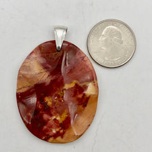 Load image into Gallery viewer, Mustard Mookaite 50mm Oval Sterling Silver Pendant - PremiumBead Alternate Image 7
