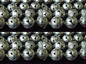 2 Hand Made Sterling Silver Celtic Life Spiral Triskillion Beads 001718 - PremiumBead Alternate Image 3