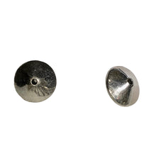 Load image into Gallery viewer, 2 Handmade 14mm Solid Sterling Silver Knife Roundel Beads - 3.9G 3301
