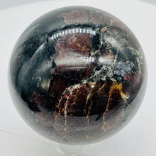 Load image into Gallery viewer, Garnet Scry Sphere Round | 3&quot; | Red/Black | 1 Sphere |
