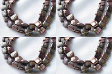 Load image into Gallery viewer, 5 Beads of Peacock Bronze Square Coin FW Pearls 009454 - PremiumBead Primary Image 1
