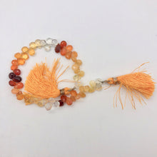 Load image into Gallery viewer, 26.75cts Untreated Mexican Fire Opal 7&quot; Briolette Bead Strand | 6-8mm | 10230B - PremiumBead Alternate Image 9
