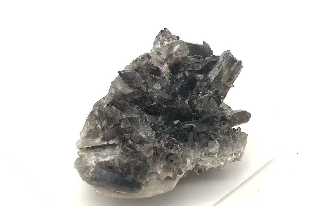 Raw Natural Smoky Quartz Crystal Cluster Specimen | 2.75x1.75x1.5