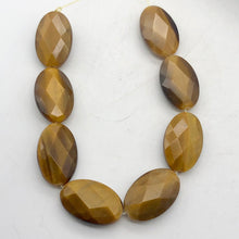 Load image into Gallery viewer, Exotic Perfectly Faceted Tigereye Half-Strand | 24x15x7 | Golden | Oval | 8 bds| - PremiumBead Primary Image 1
