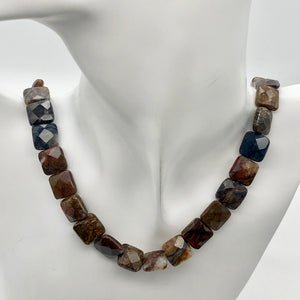 Faceted Pietersite Bead 8" Strand! |12x12x5mm | red-brown | Square | 16 beads | - PremiumBead Alternate Image 7