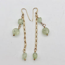 Load image into Gallery viewer, Dazzling Minty Green Natural Prehnite and 14Kgf Earrings - PremiumBead Alternate Image 7
