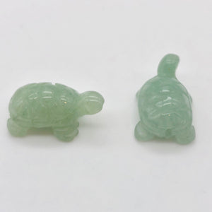 Charming 2 Carved Aventurine Turtle Beads | 21x12.5x8.5mm | Green - PremiumBead Alternate Image 6