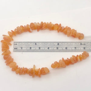 Chalcedony Chip Half Strand | 7x7x2 to 12x7x4mm | Orange Pink | 50 to 60 Bead(s)