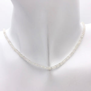 Dazzle 17cts White Sapphire Faceted 8 inch Bead Strand | 2.5x1.5-2x1mm | 3294HS - PremiumBead Alternate Image 8