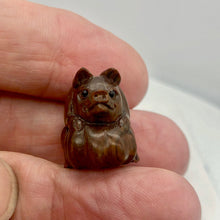 Load image into Gallery viewer, Intricately Carved Mom Pig Teak Ojime Netsuke Bead - PremiumBead Alternate Image 2
