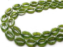 Load image into Gallery viewer, 2 Picture Frame Nephrite Jade 18x13mm Oval Beads 009387 - PremiumBead Primary Image 1
