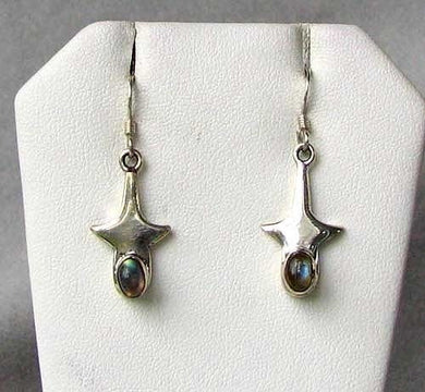 Unusual Labradorite & Sterling Silver Earrings! 4721 - PremiumBead Primary Image 1