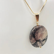 Load image into Gallery viewer, Porcelain Jasper 30mm Disc and 14K Gold Filled Pendant 510602H - PremiumBead Alternate Image 6
