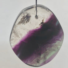 Load image into Gallery viewer, Fluorite Freeform Pendant Bead Dramatic Purple/Teal 5432M - PremiumBead Alternate Image 2
