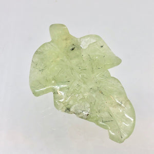 Carved Green Prehnite Leaf Briolette Bead W/Druzy Cave 9886M - PremiumBead Alternate Image 2