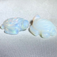 Load image into Gallery viewer, 2 Carved Clear Opaline Sea Turtle Beads - PremiumBead Primary Image 1
