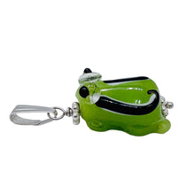 Load image into Gallery viewer, Lampwork Frog Sterling Silver Frog | 1&quot; Long | Pastel Green | 1 Pendant |
