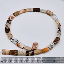 Load image into Gallery viewer, 8 Patterned Conglomerate Jasper Rectangle Beads 009324
