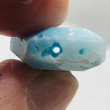 Load image into Gallery viewer, 30cts Druzy Natural Hemimorphite Pendant Bead | Blue | 25x18x8mm | 1 Bead |
