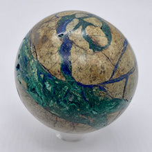 Load image into Gallery viewer, Azurite Malachite Chrysoprase Scry Crystal Sphere | 60mm | Green/Blue/Brown | 1
