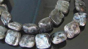Speckle Labradorite Square Coin Bead 7.5 inch Strand 9557HS - PremiumBead Primary Image 1