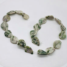 Load image into Gallery viewer, Hand Carved Harmony Stone Leaf Bead Strand 110165
