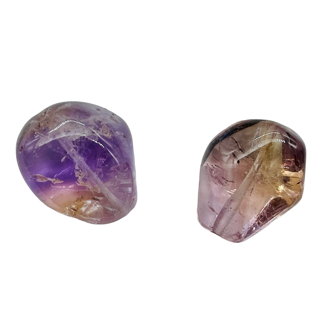 Ametrine Large Nugget Pendant Beads| 21x17x12/20x16x11 | Purple/Gold | 2 Beads |