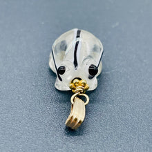Load image into Gallery viewer, Lampwork Glass 14K Gold Filled Frog | 1&quot; Long | Clear | 1 Pendant |
