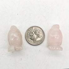 Load image into Gallery viewer, March of The Penguins Carved Rose Quartz Figurine | 21x12x11mm | Pink - PremiumBead Alternate Image 4
