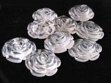 Load image into Gallery viewer, Bloomin&#39; 2 Carved Clear Quartz Rose Flower Beads 009290QZ - PremiumBead Alternate Image 2
